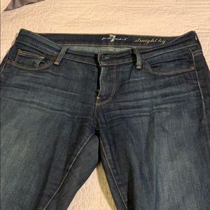 7 for all mankind straight leg jeans